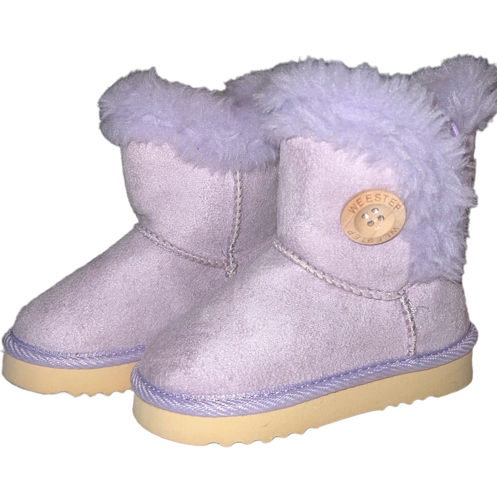 weestep lavender winter booties
